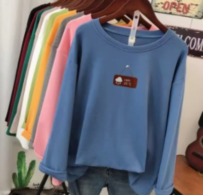 胖mm大码女装长袖t恤女百搭纯棉上衣服春秋宽松显瘦遮肚打底衫200
